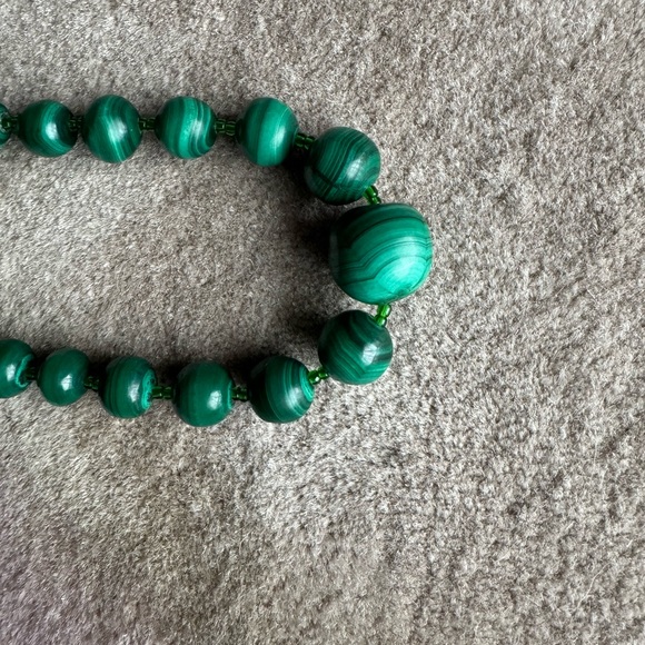 Natural malachite neckless - Picture 9 of 9